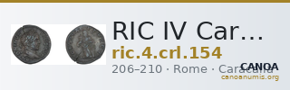 RIC IV Caracalla 154 — CANOA