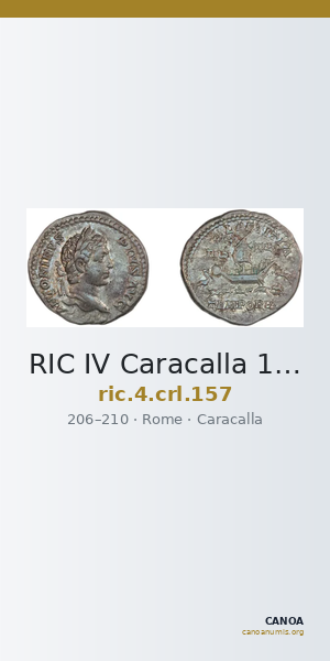 RIC IV Caracalla 157 — CANOA