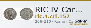 RIC IV Caracalla 157 — CANOA