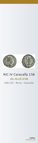 RIC IV Caracalla 158 — CANOA