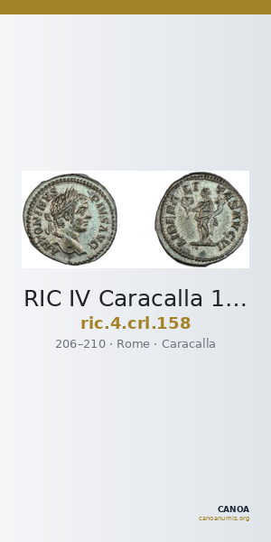 RIC IV Caracalla 158 — CANOA