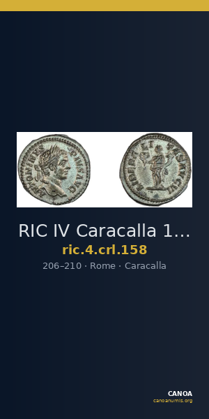 RIC IV Caracalla 158 — CANOA