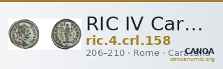 RIC IV Caracalla 158 — CANOA