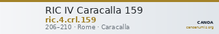 RIC IV Caracalla 159 — CANOA