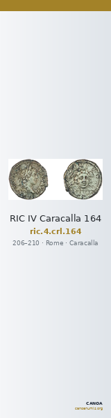 RIC IV Caracalla 164 — CANOA