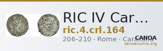 RIC IV Caracalla 164 — CANOA