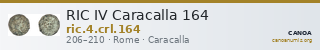RIC IV Caracalla 164 — CANOA