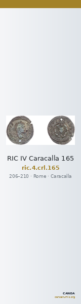 RIC IV Caracalla 165 — CANOA