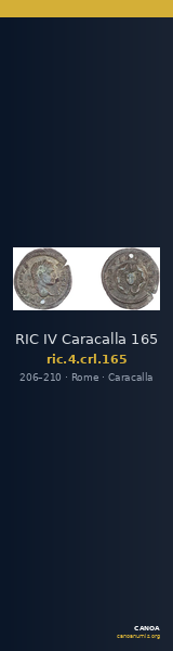 RIC IV Caracalla 165 — CANOA