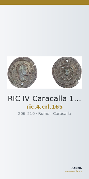 RIC IV Caracalla 165 — CANOA