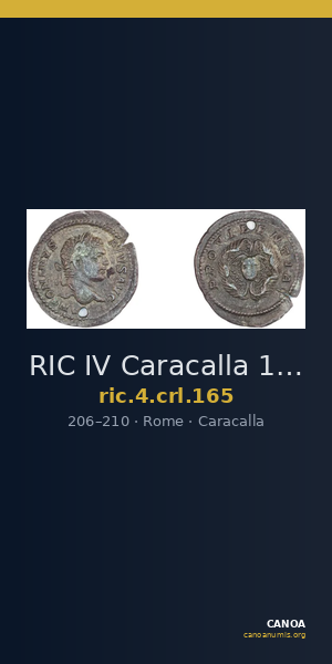 RIC IV Caracalla 165 — CANOA