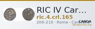 RIC IV Caracalla 165 — CANOA
