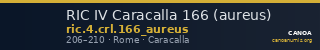 RIC IV Caracalla 166 (aureus) — CANOA
