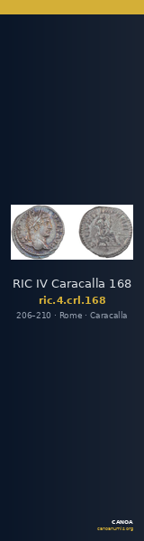 RIC IV Caracalla 168 — CANOA