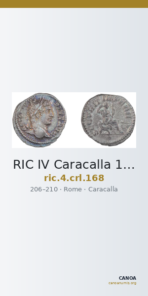 RIC IV Caracalla 168 — CANOA