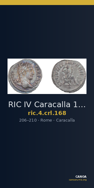 RIC IV Caracalla 168 — CANOA