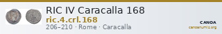 RIC IV Caracalla 168 — CANOA