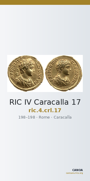 RIC IV Caracalla 17 — CANOA