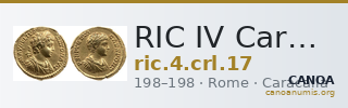 RIC IV Caracalla 17 — CANOA