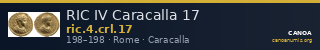RIC IV Caracalla 17 — CANOA