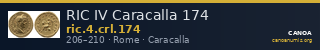 RIC IV Caracalla 174 — CANOA