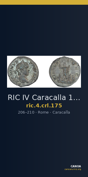 RIC IV Caracalla 175 — CANOA