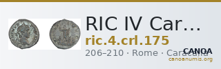 RIC IV Caracalla 175 — CANOA