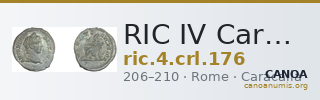 RIC IV Caracalla 176 — CANOA