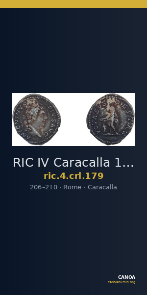 RIC IV Caracalla 179 — CANOA
