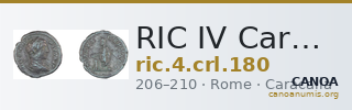 RIC IV Caracalla 180 — CANOA