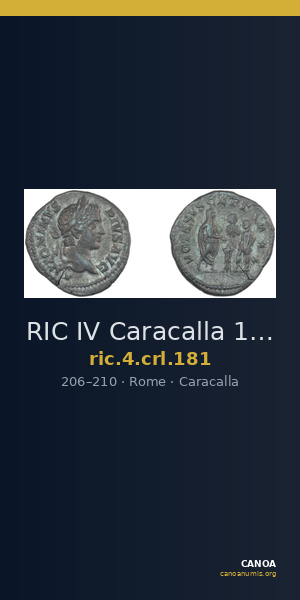 RIC IV Caracalla 181 — CANOA