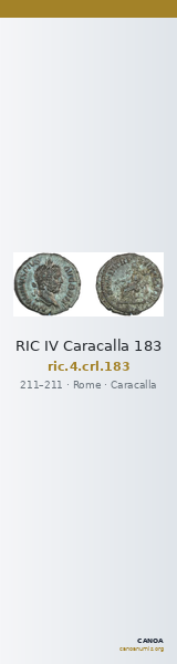 RIC IV Caracalla 183 — CANOA
