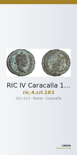 RIC IV Caracalla 183 — CANOA