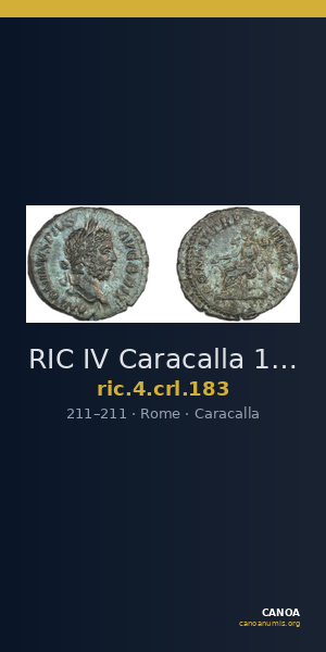RIC IV Caracalla 183 — CANOA