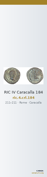 RIC IV Caracalla 184 — CANOA