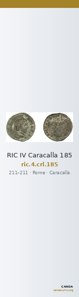 RIC IV Caracalla 185 — CANOA