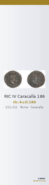 RIC IV Caracalla 186 — CANOA