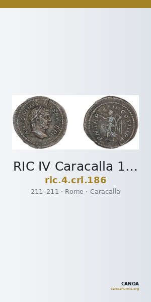 RIC IV Caracalla 186 — CANOA