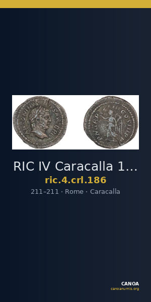 RIC IV Caracalla 186 — CANOA