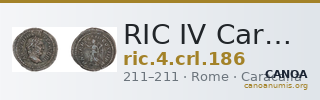 RIC IV Caracalla 186 — CANOA