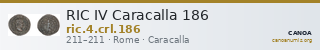 RIC IV Caracalla 186 — CANOA
