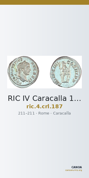 RIC IV Caracalla 187 — CANOA