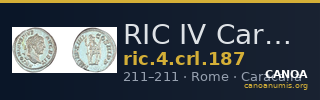 RIC IV Caracalla 187 — CANOA