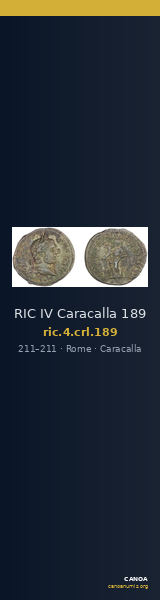 RIC IV Caracalla 189 — CANOA