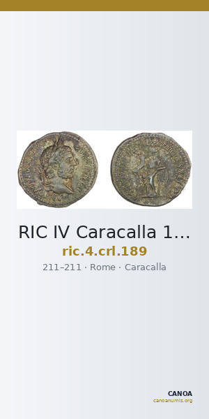 RIC IV Caracalla 189 — CANOA