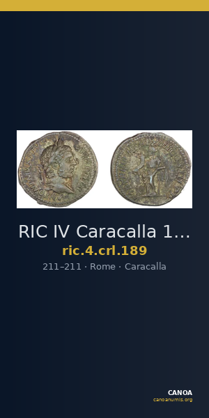 RIC IV Caracalla 189 — CANOA