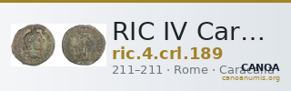 RIC IV Caracalla 189 — CANOA