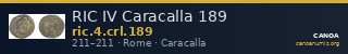 RIC IV Caracalla 189 — CANOA