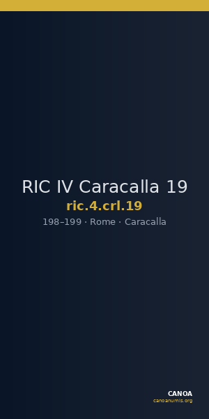 RIC IV Caracalla 19 — CANOA