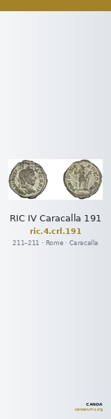 RIC IV Caracalla 191 — CANOA